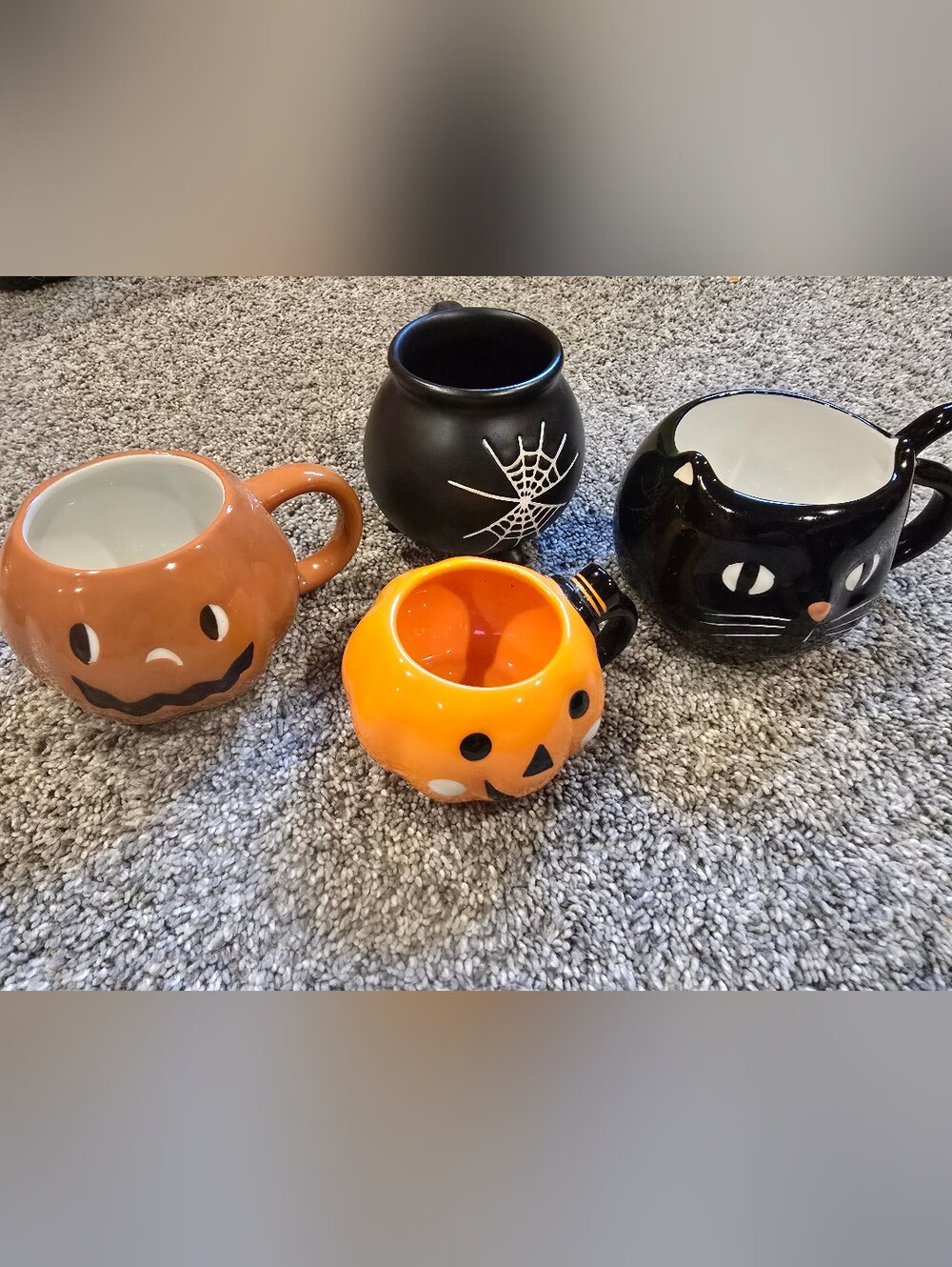 Halloween Pumpkin Ceramic Mug - Orange